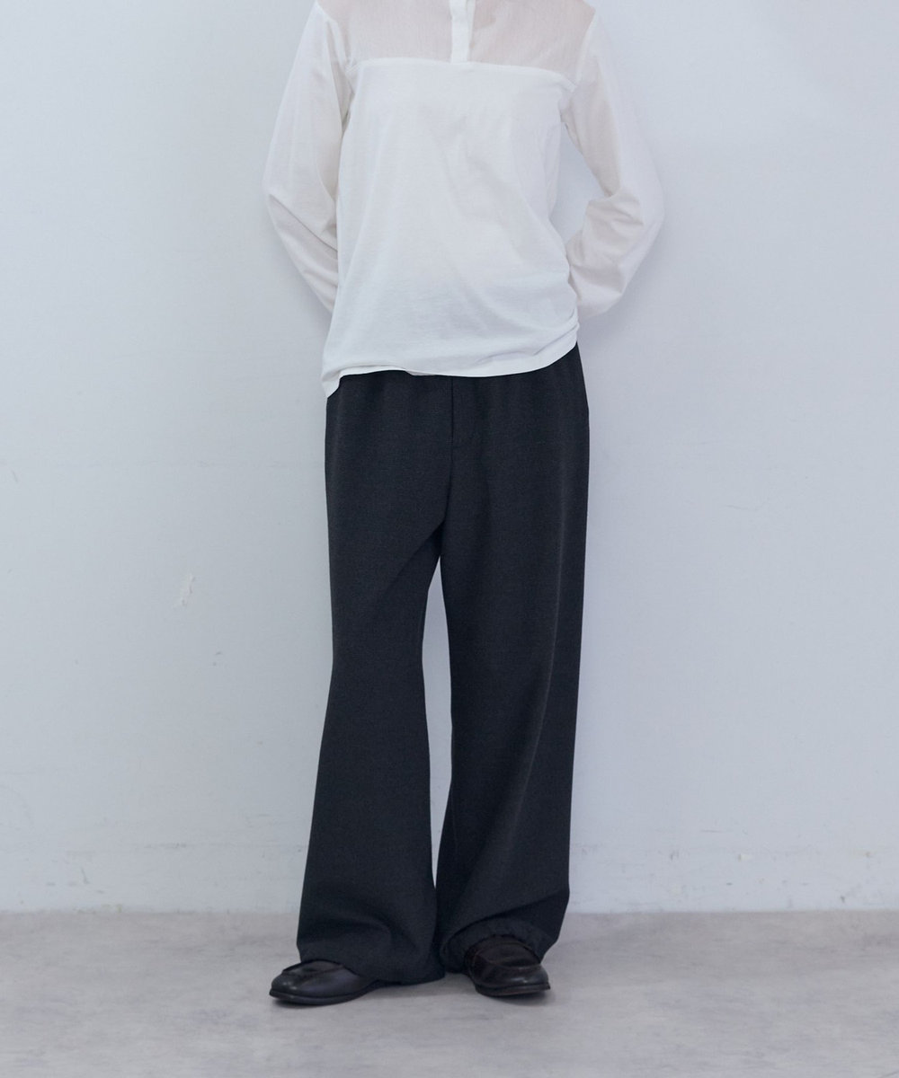 ADIEU TRISTESSE ウォームイージーパンツ チャコールグレー