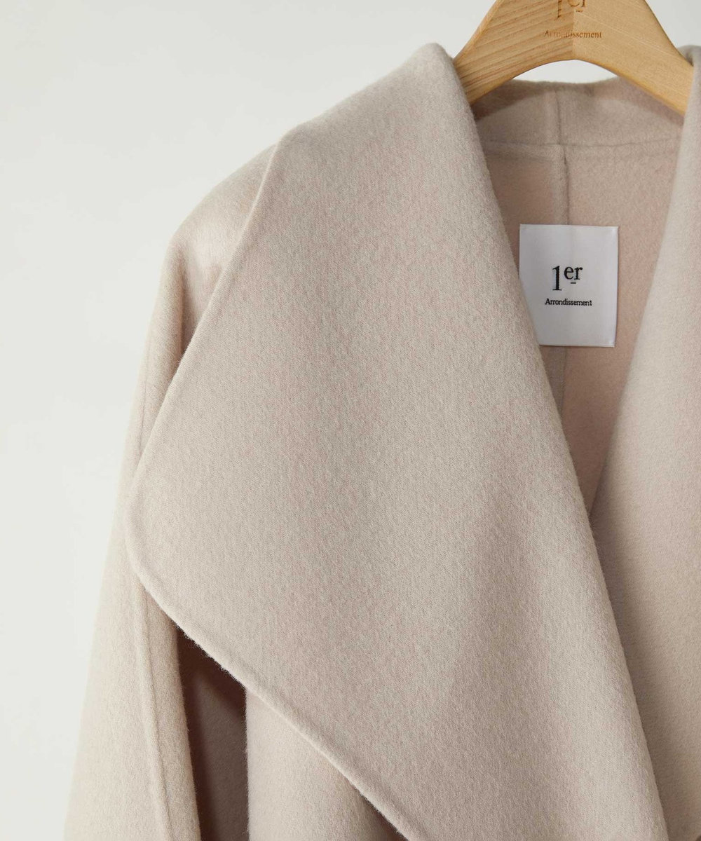 1er Arrondissement ショールコート グレイッシュベージュ
