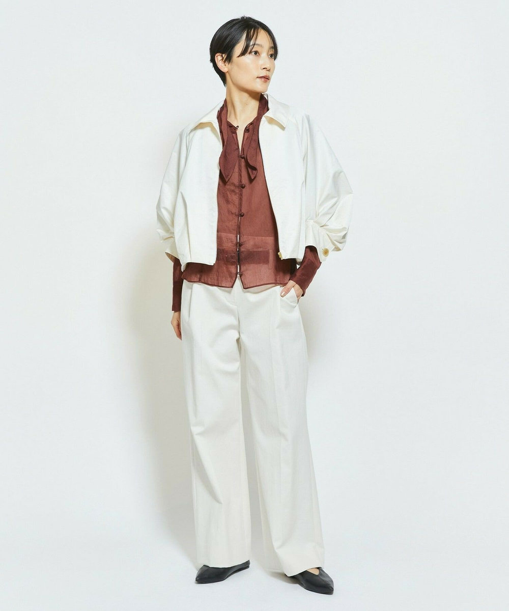 MOGA Collection MOGA Collection ECO NAT TWILLショートブルゾン オフホワイト