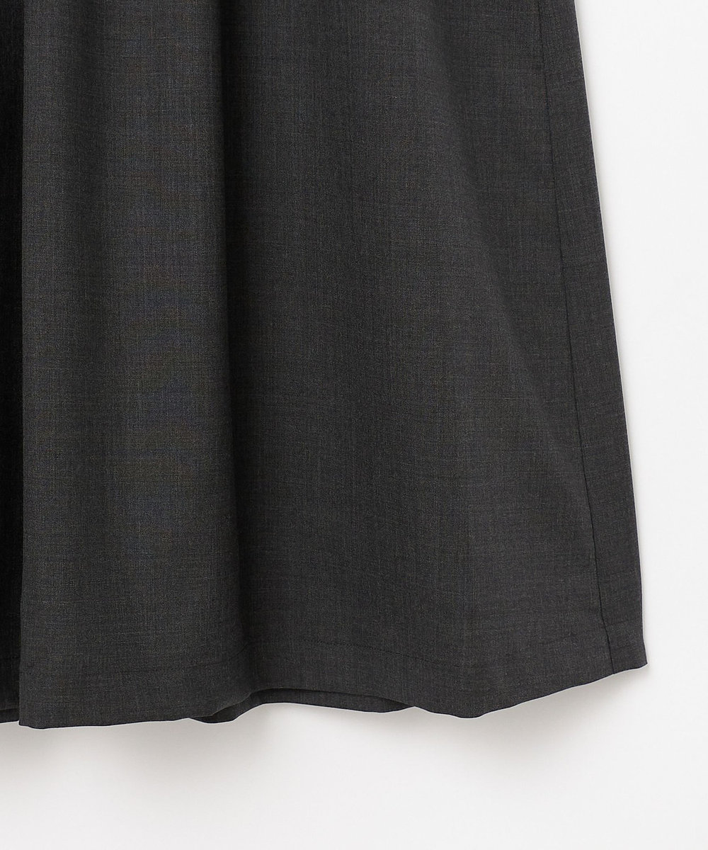 DÉPAREILLÉ WOOL PINTUCK SHIRT DRESS / ウールピンタックシャツドレス チャコールグレー