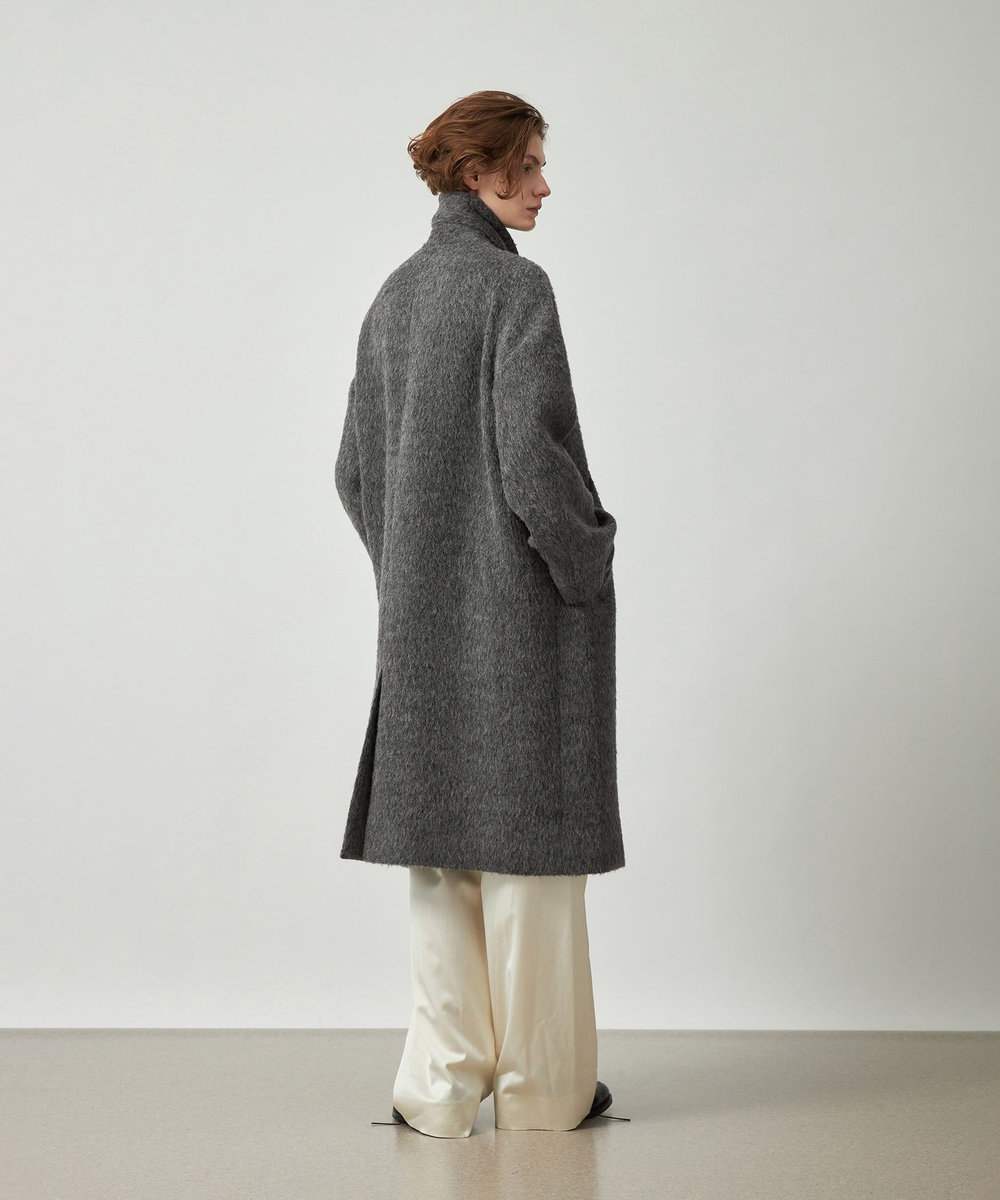 DÉPAREILLÉ WOOL SATIN TUCK PANTS / ウールサテンタックパンツ ホワイト