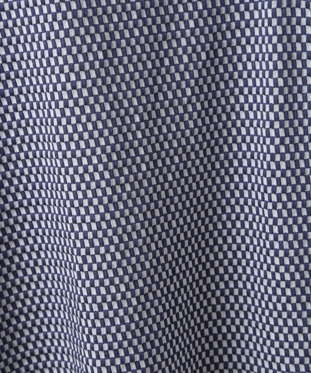 MEN'S BIGI 【ACTIVE TAILOR】サッカー織りポロシャツ<COOL MAX/吸水速乾> ブルー