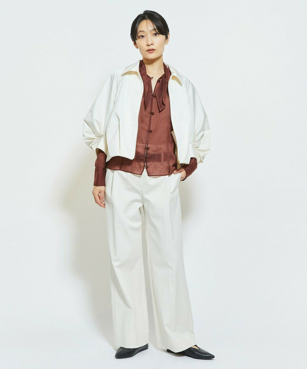 MOGA Collection MOGA Collection ECO NAT TWILLショートブルゾン オフホワイト