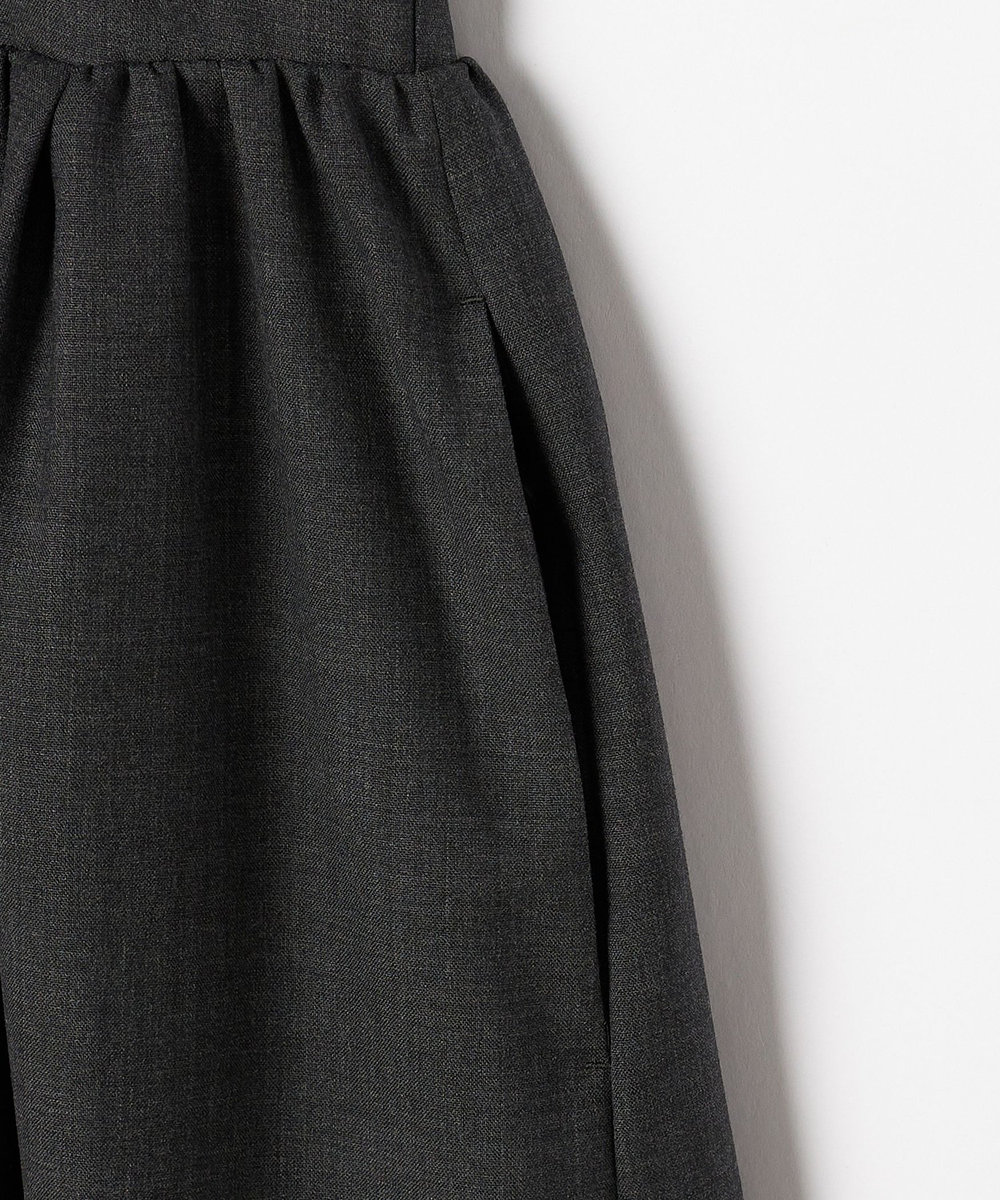 DÉPAREILLÉ WOOL PINTUCK SHIRT DRESS / ウールピンタックシャツドレス チャコールグレー