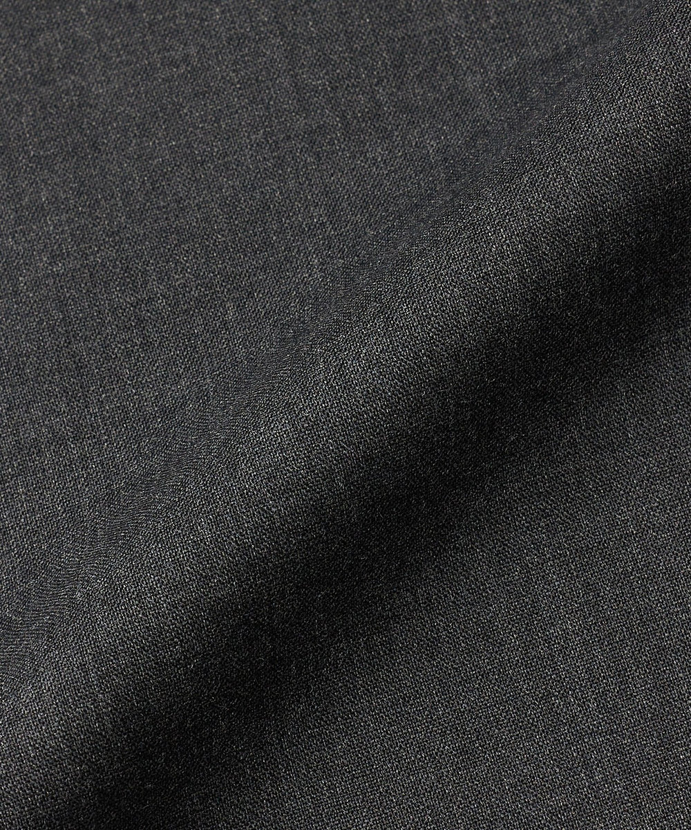 DÉPAREILLÉ WOOL PINTUCK SHIRT DRESS / ウールピンタックシャツドレス チャコールグレー