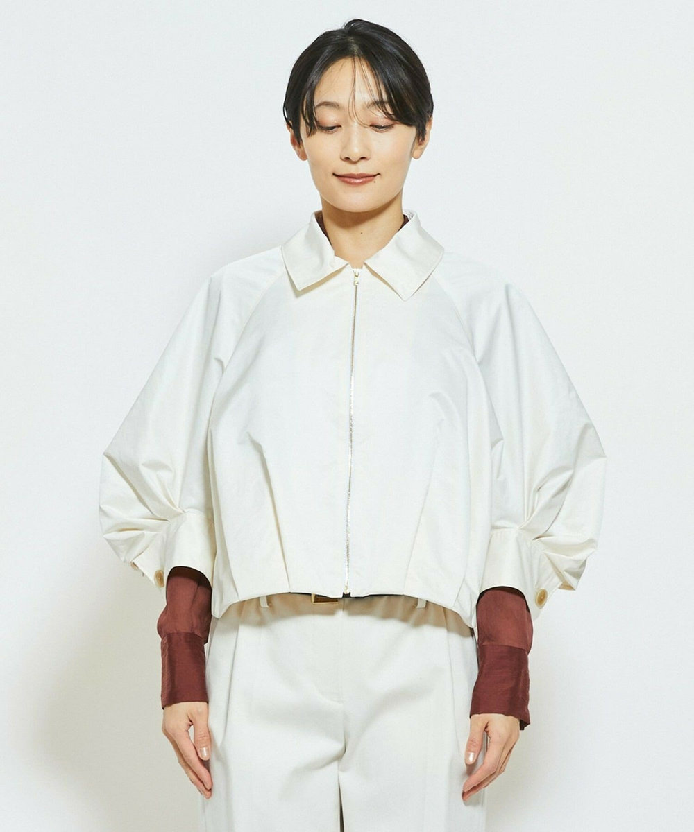 MOGA Collection MOGA Collection ECO NAT TWILLショートブルゾン オフホワイト