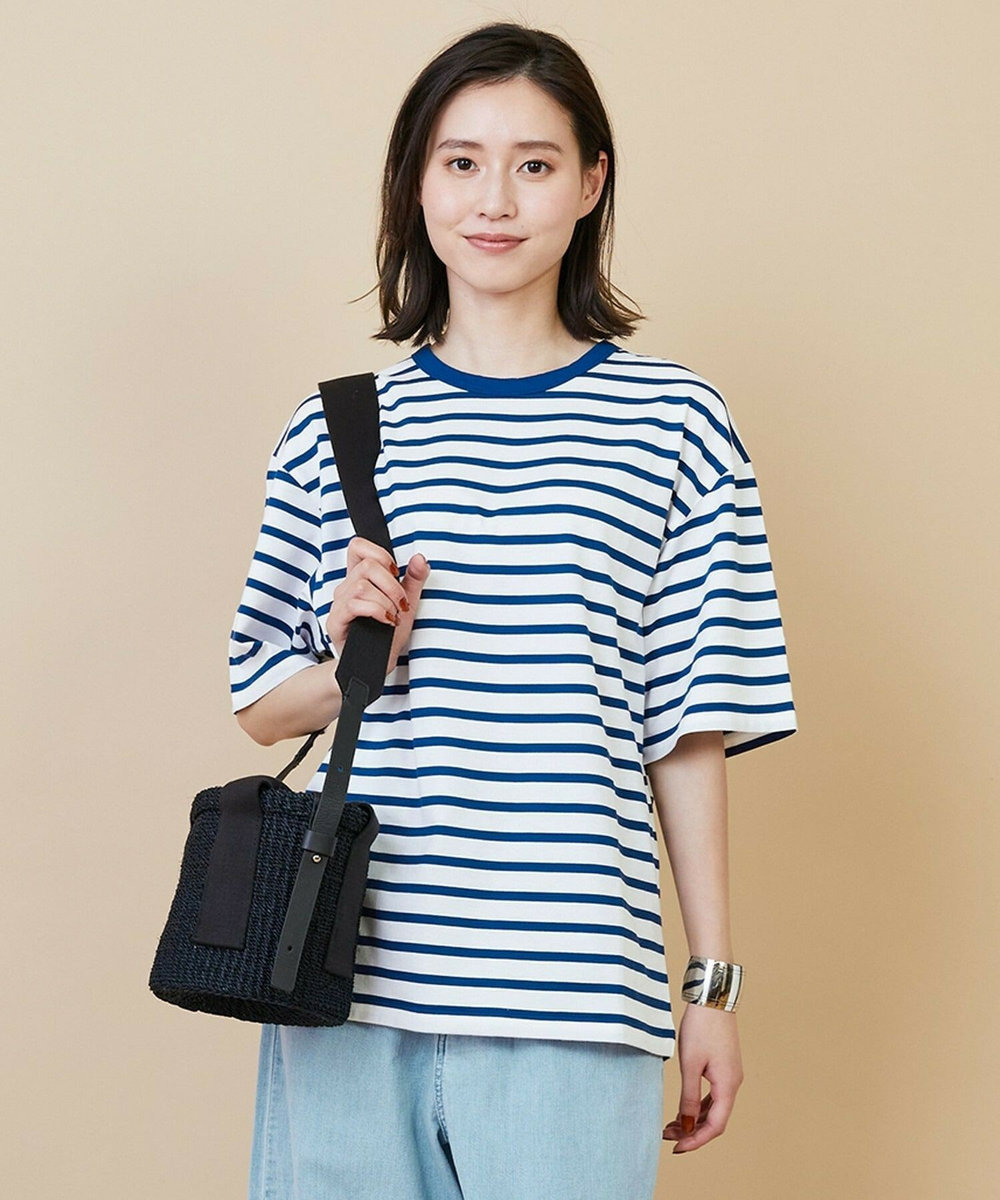 L'EQUIPE raspail × L'EQUIPE 別注ボーダーカットソー ネイビー
