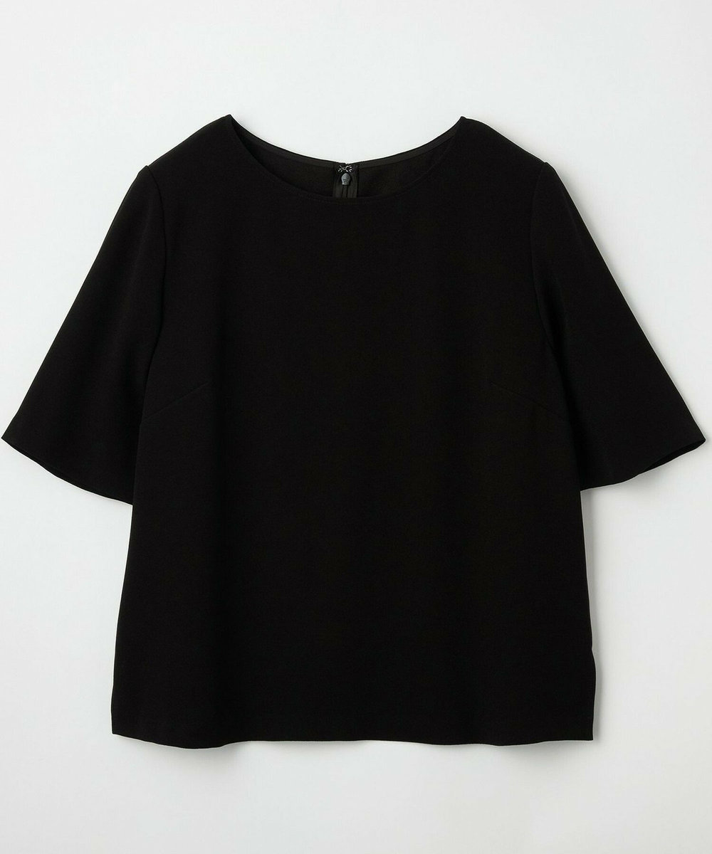 L'EQUIPE バックサテンTブラウス ブラック