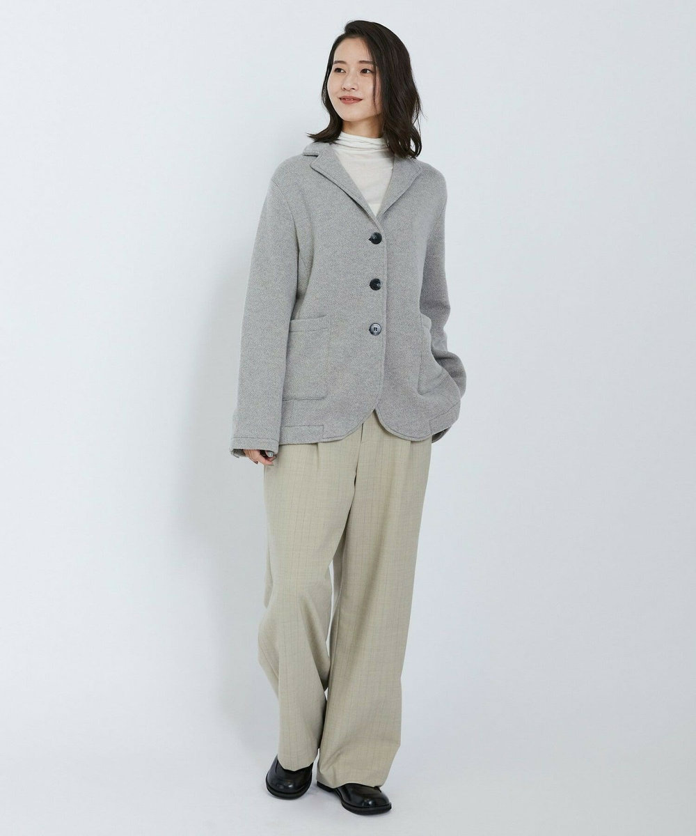 L'EQUIPE 2wayピンストライプパンツ ベージュ