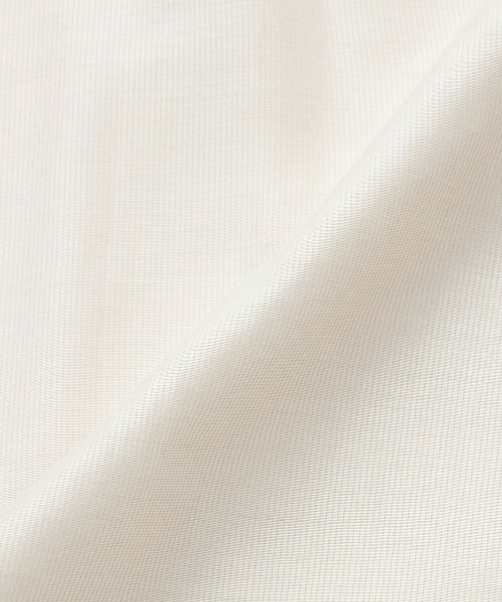feerique Lサイズ（大きいサイズ） 【大きいサイズ】feerique シアーカールマイヤーフリルブラウス オフホワイト