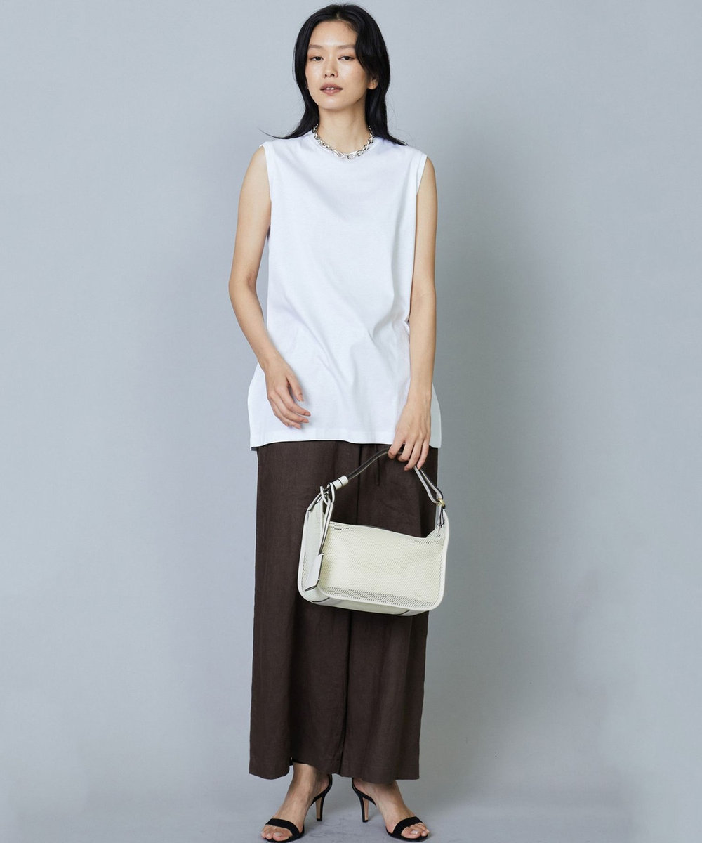 1er Arrondissement ＜ORSETTO (オルセット)＞ナイロンメッシュハンドバッグ アイボリー