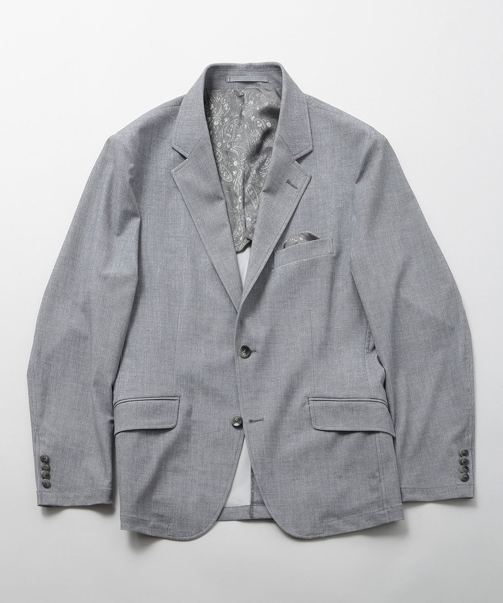 MEN'S BIGI 【ACTIVE TAILOR】COOL TOUCH 接触冷感ハイパーストレッチジャケット ライトグレー