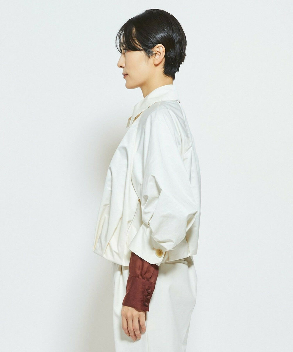MOGA Collection MOGA Collection ECO NAT TWILLショートブルゾン オフホワイト