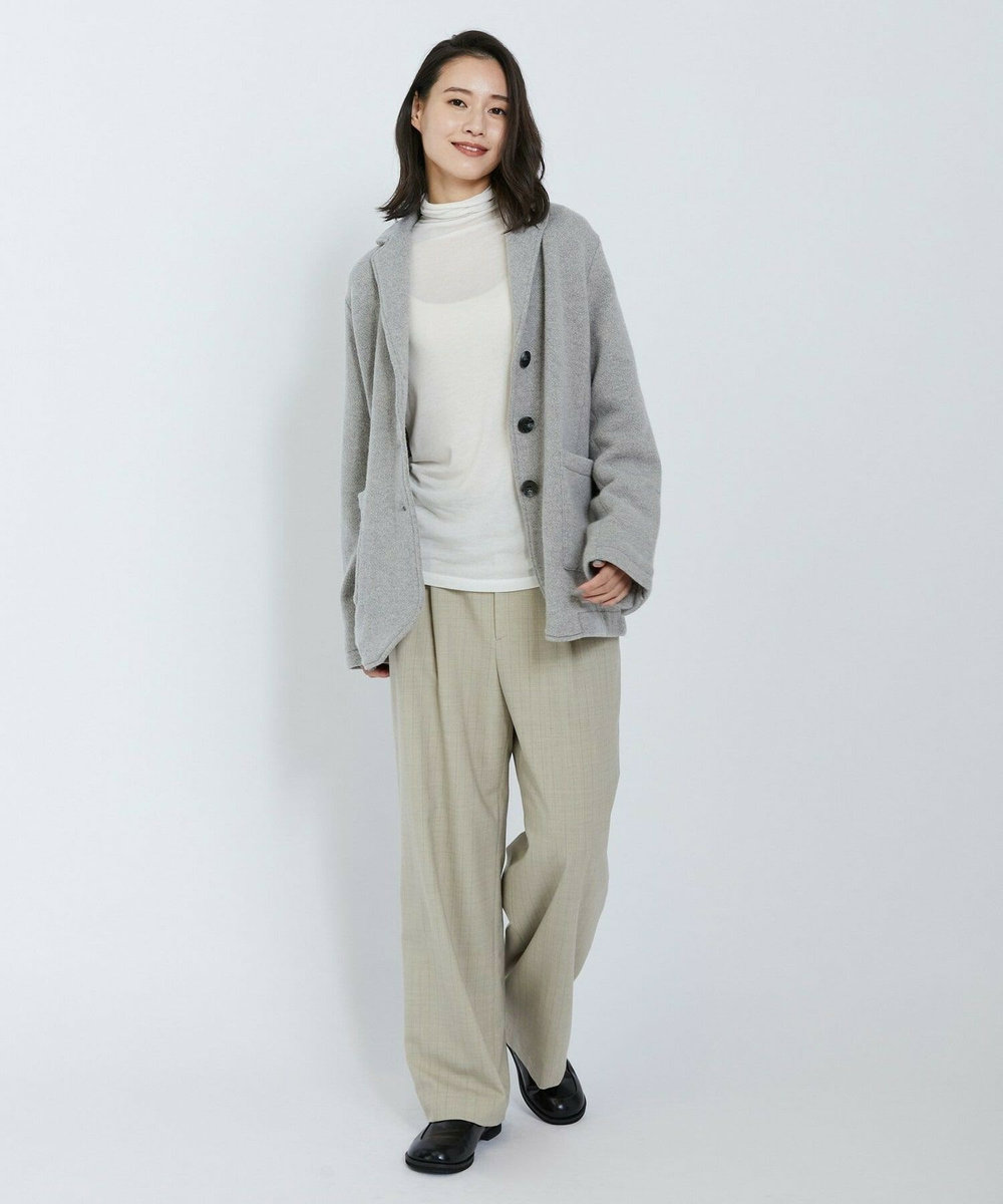L'EQUIPE 2wayピンストライプパンツ ベージュ