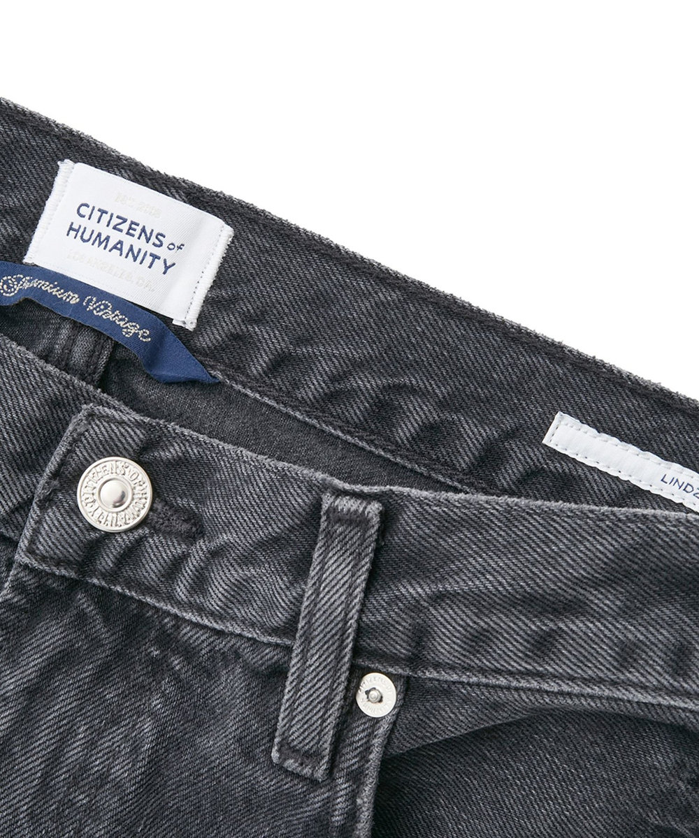 1er Arrondissement ＜CITIZENS OF HUMANITY（シチズンズ オブ ヒューマニティ）＞“LINDZ"イージーストレートデニムパンツ ブラック