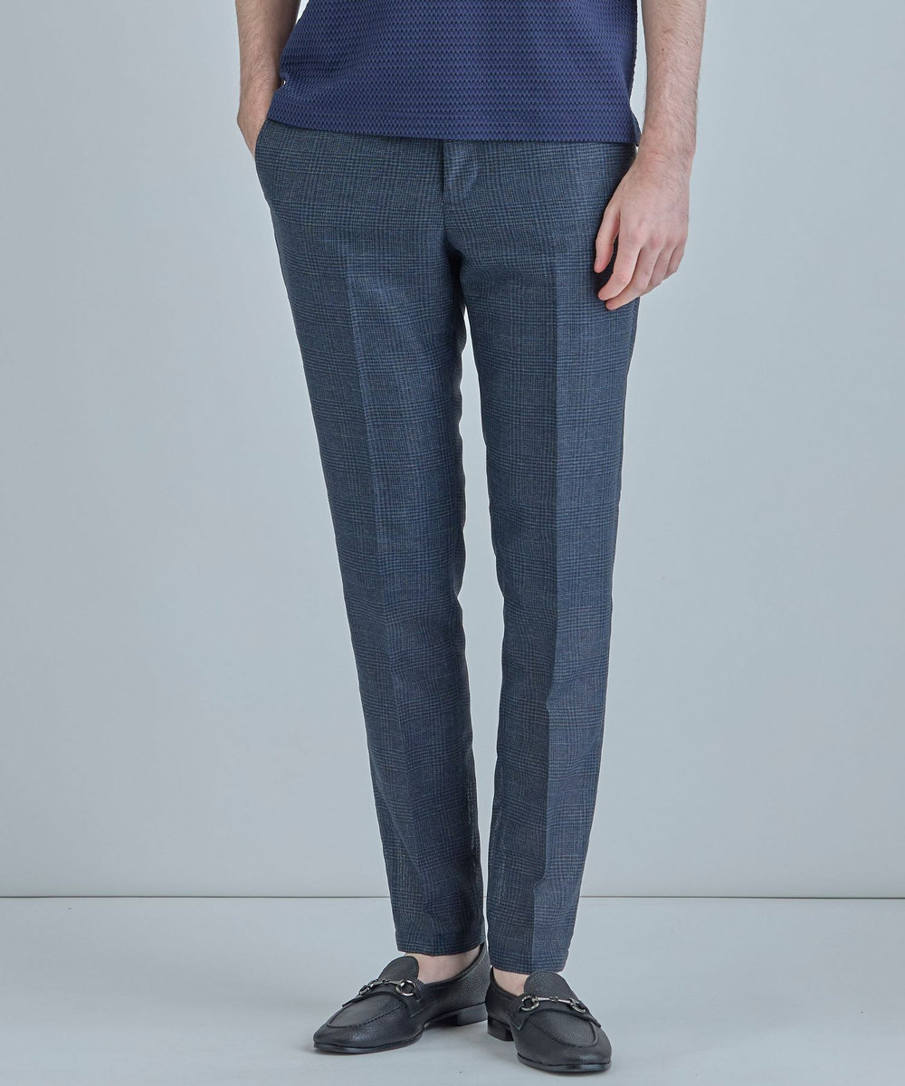 MEN'S BIGI 【ACTIVE TAILOR】カラミメッシュストレッチパンツ＜軽量/通気性/ストレッチ＞ ダークネイビー