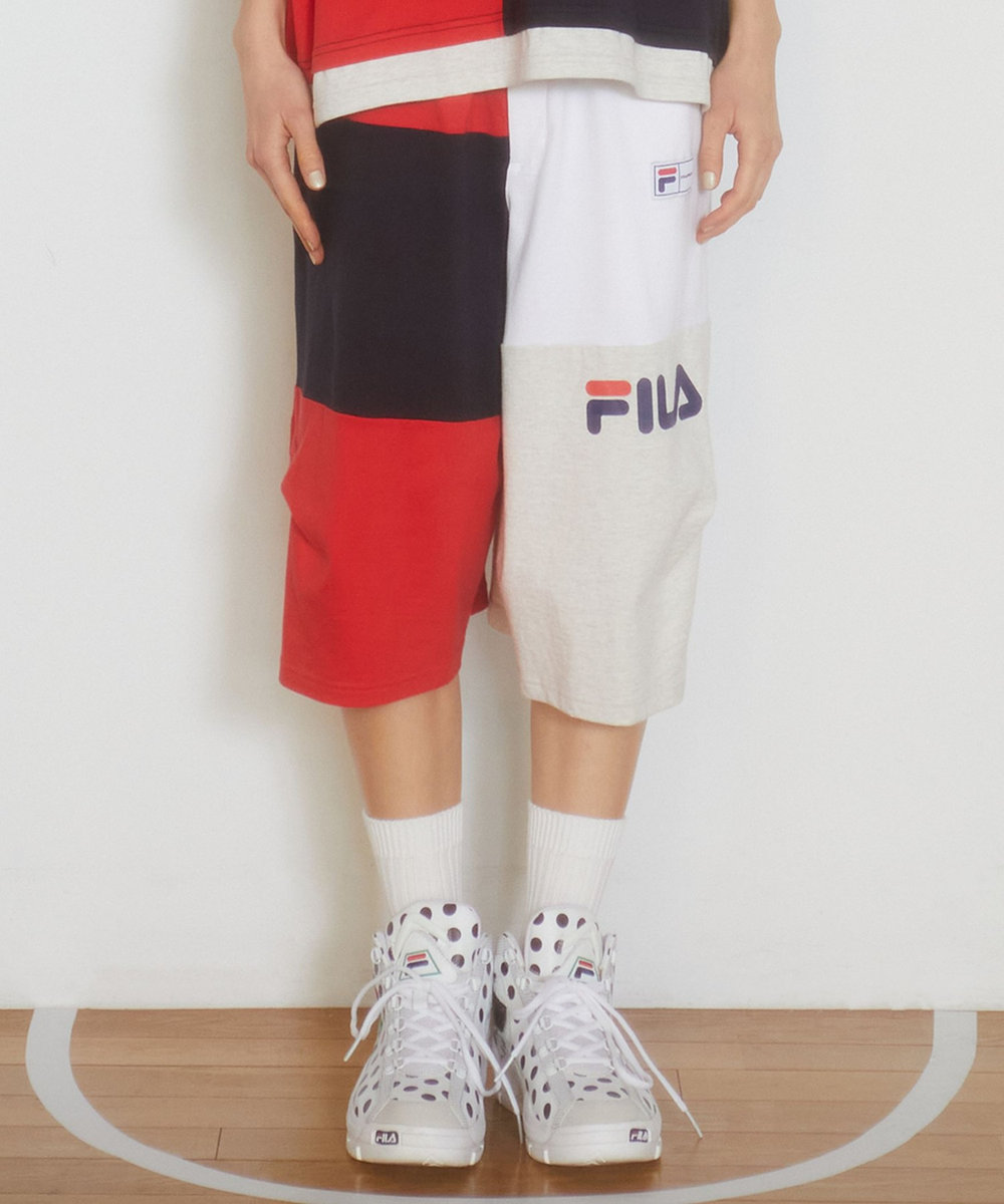 FRAPBOIS FILA×FRAPBOISカットソーセットアップ パンツ トリコロール