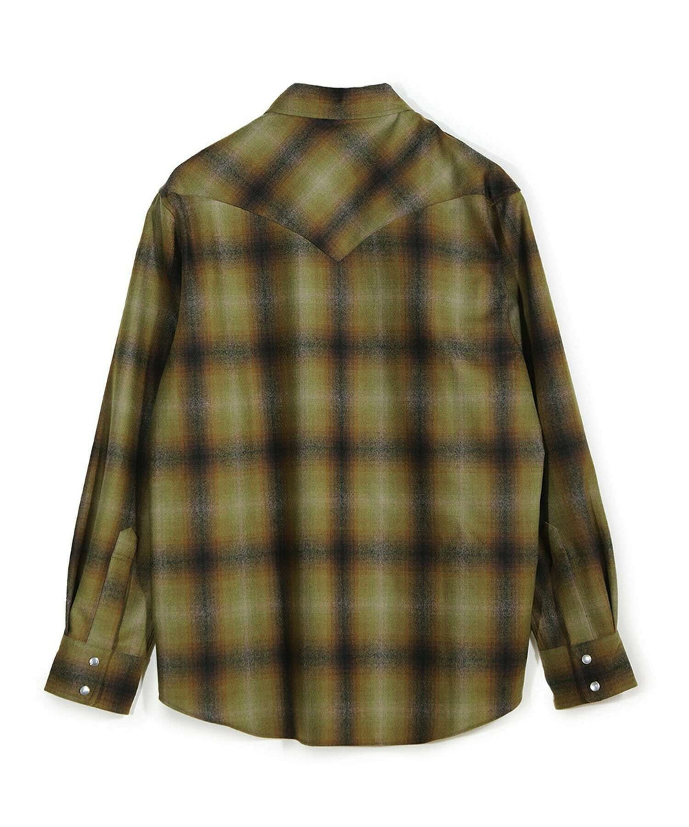 MEN'S BIGI 【PENDLETON/ペンドルトン】別注オンブレチェックシャツ カーキ