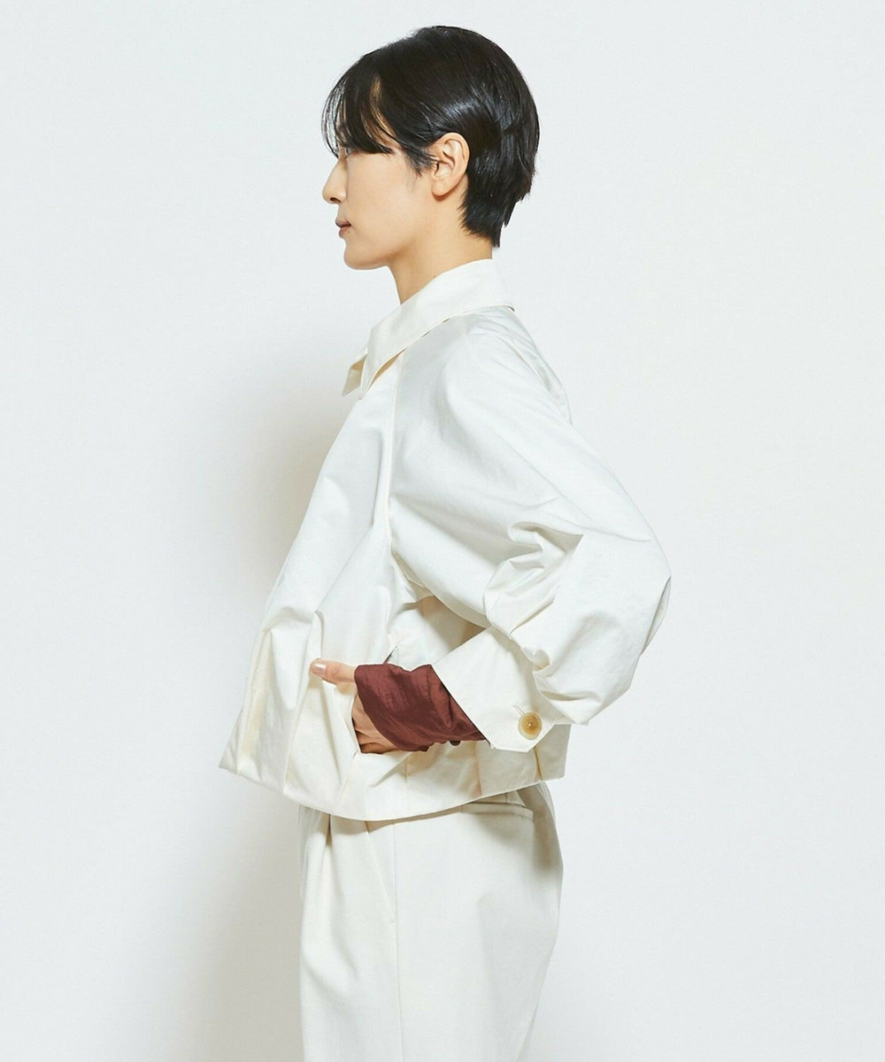 MOGA Collection MOGA Collection ECO NAT TWILLショートブルゾン オフホワイト