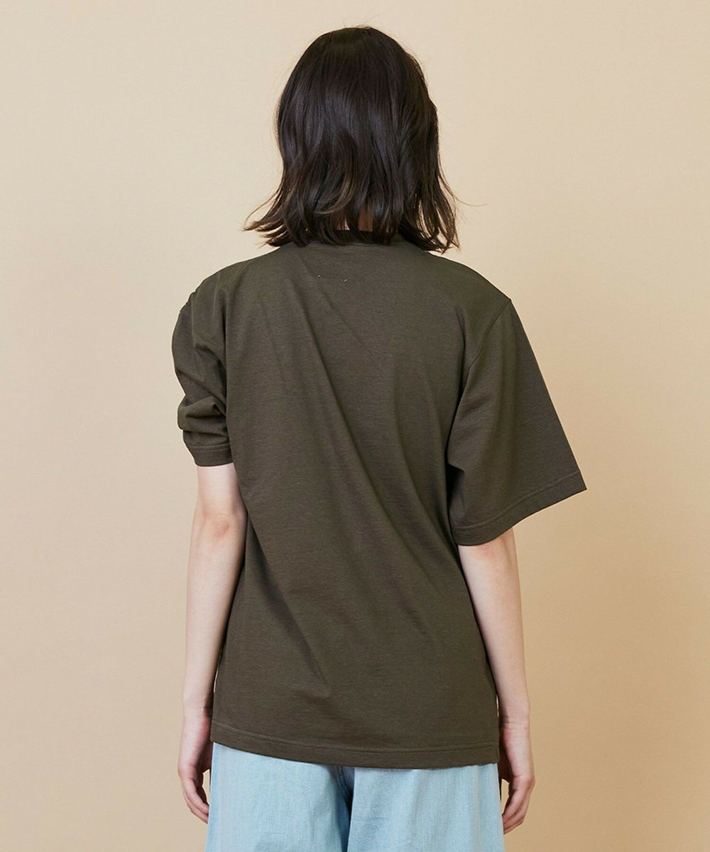 L'EQUIPE raspail × L'EQUIPE ピン付きデザインカットソー カーキ