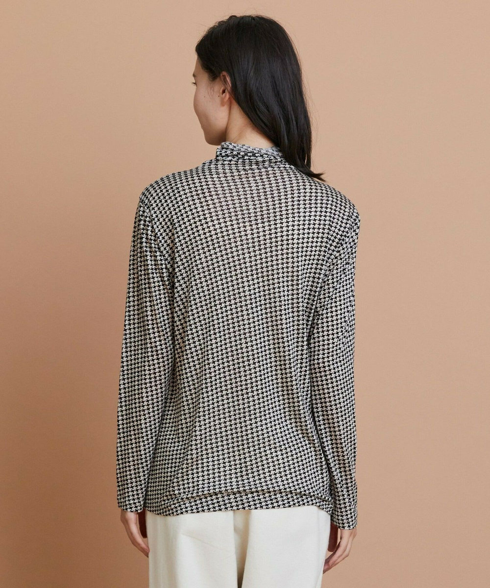 L'EQUIPE テンセルカシミヤJerseyハイネック オフホワイト