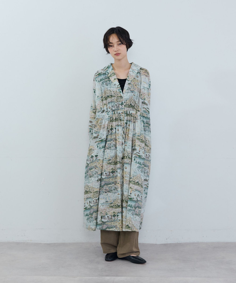 ADIEU TRISTESSE リバティプリントワンピース A