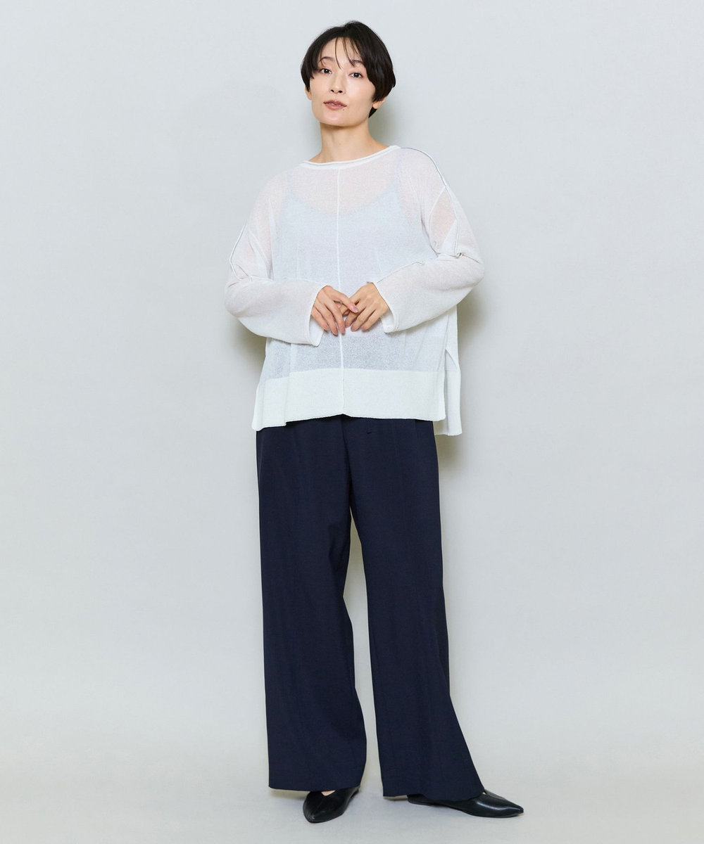 MOGA ギマブークレシアーニットトップス オフホワイト