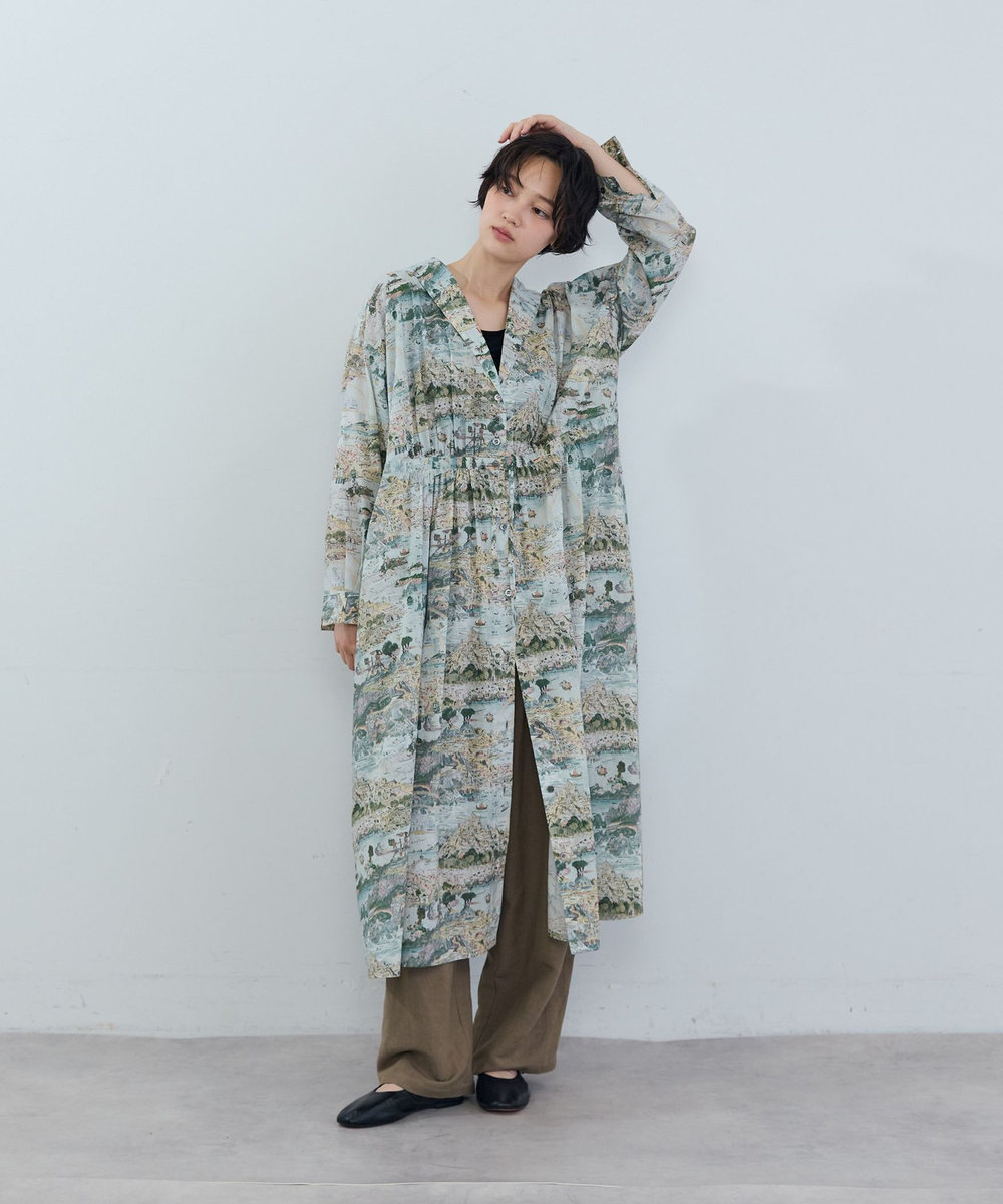 ADIEU TRISTESSE リバティプリントワンピース A