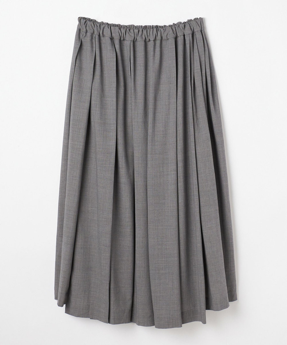 MOGA Collection MOGA Collection ファインウールランダムタックスカート グレー