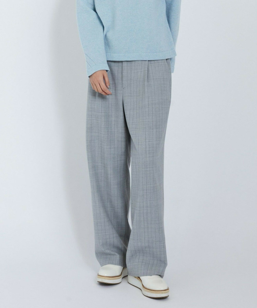 L'EQUIPE 2wayピンストライプパンツ ライトグレー