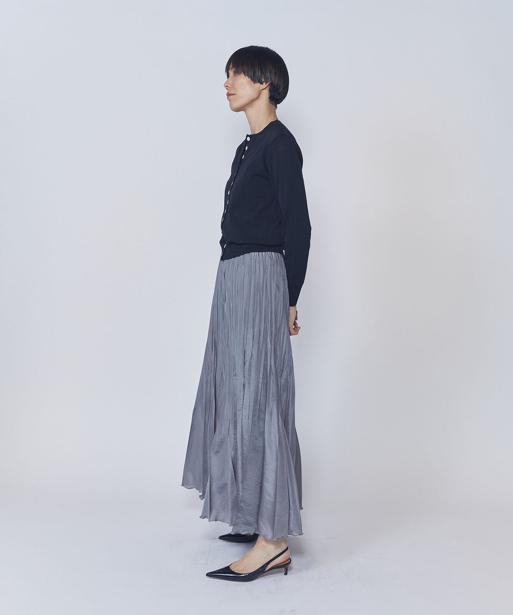 1er Arrondissement コンパクトボタンカーディガン ブラック