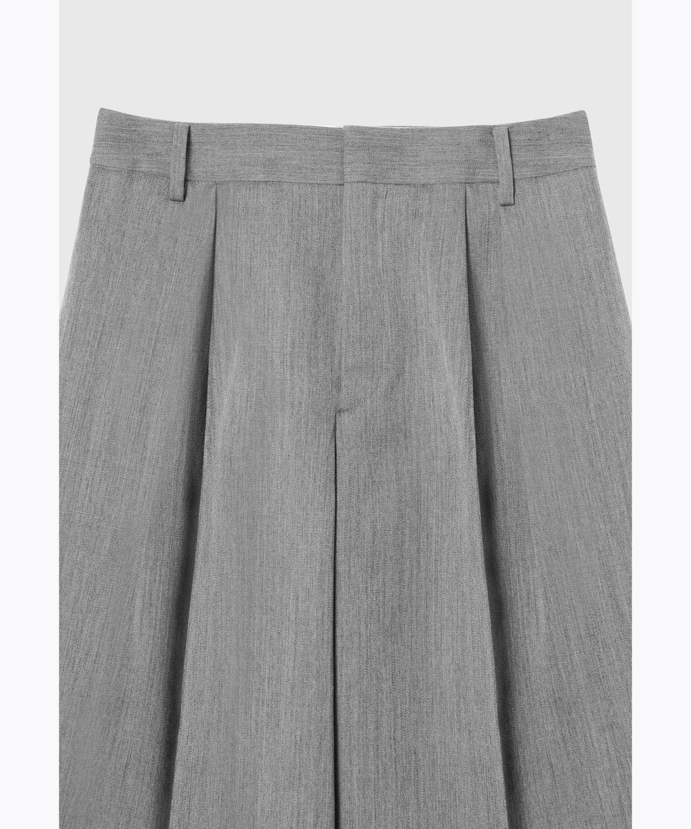 DÉPAREILLÉ WOOL DOESKIN CULOTTES / ウールドスキンキュロット グレー