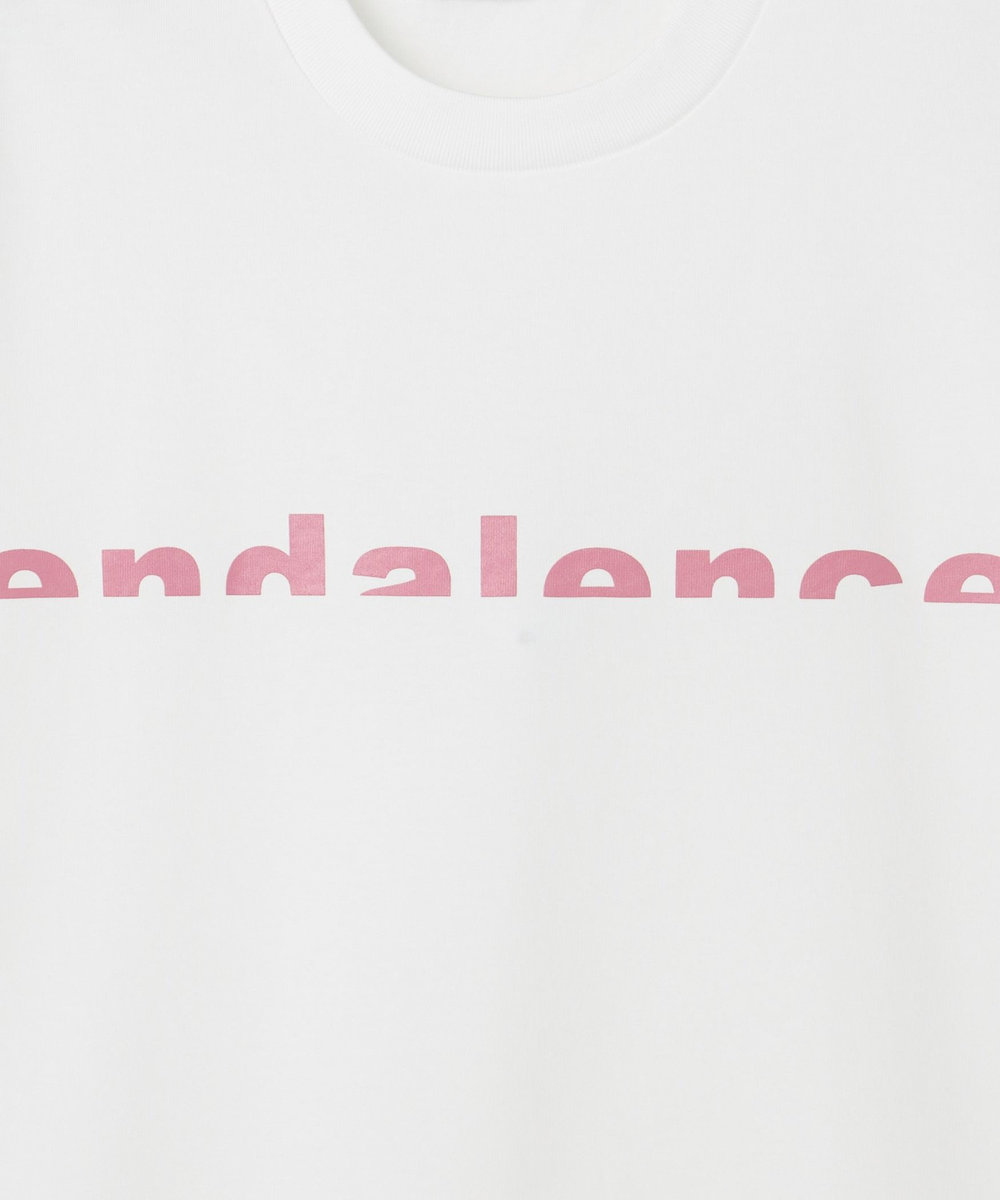 endalence endalenceハーフロゴ半袖Tシャツ ピンク