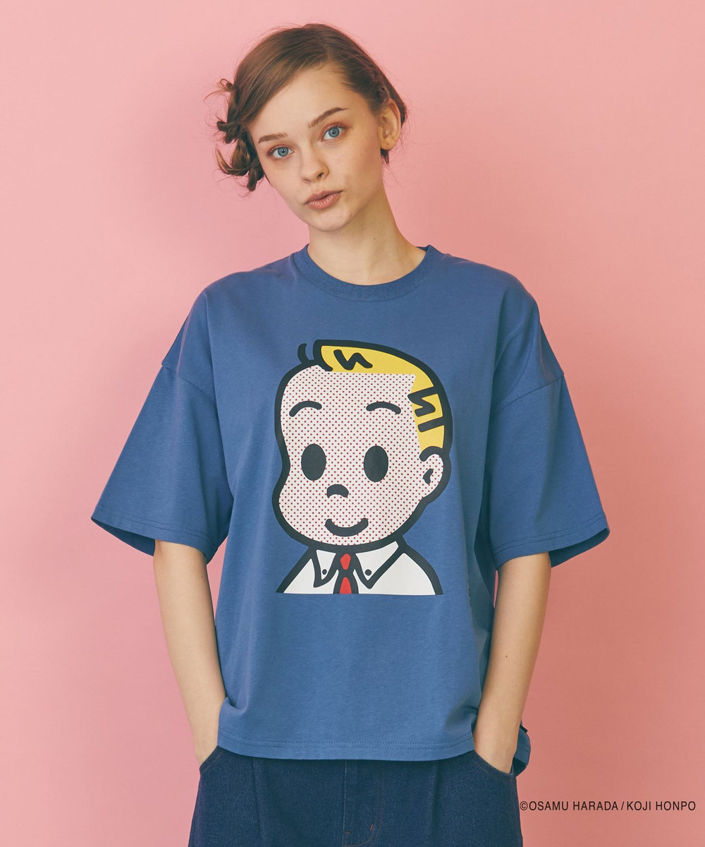 FRAPBOIS OSAMU GOODS フェイスT ネイビー
