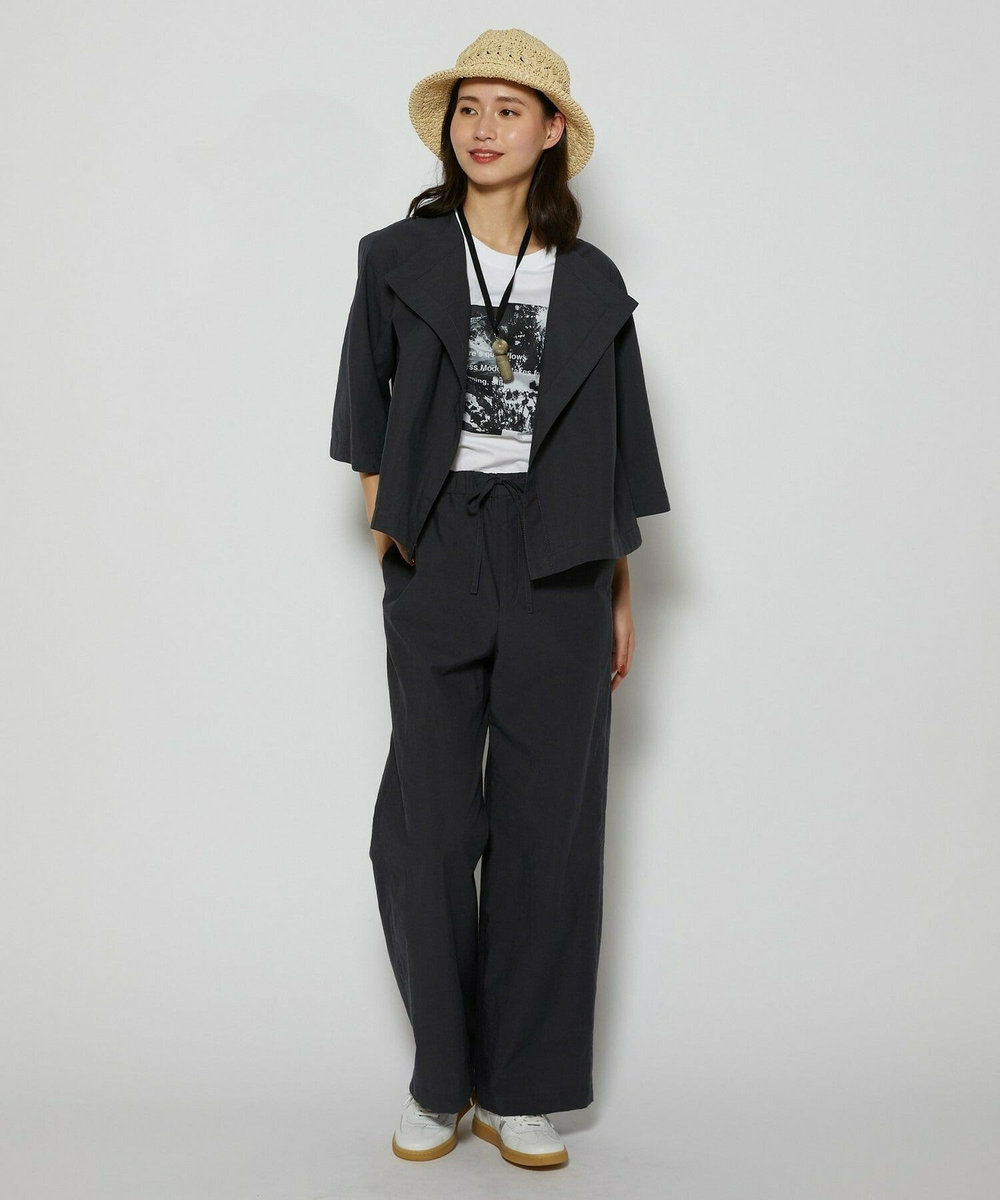 L'EQUIPE C/Nプレーンワッシャーパンツ ダークグレー