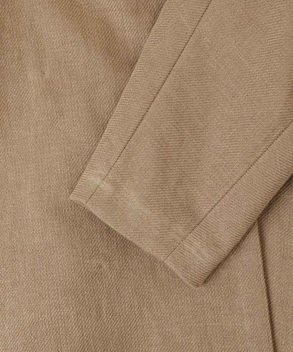 1er Arrondissement リネンコットンリバーコート ベージュ