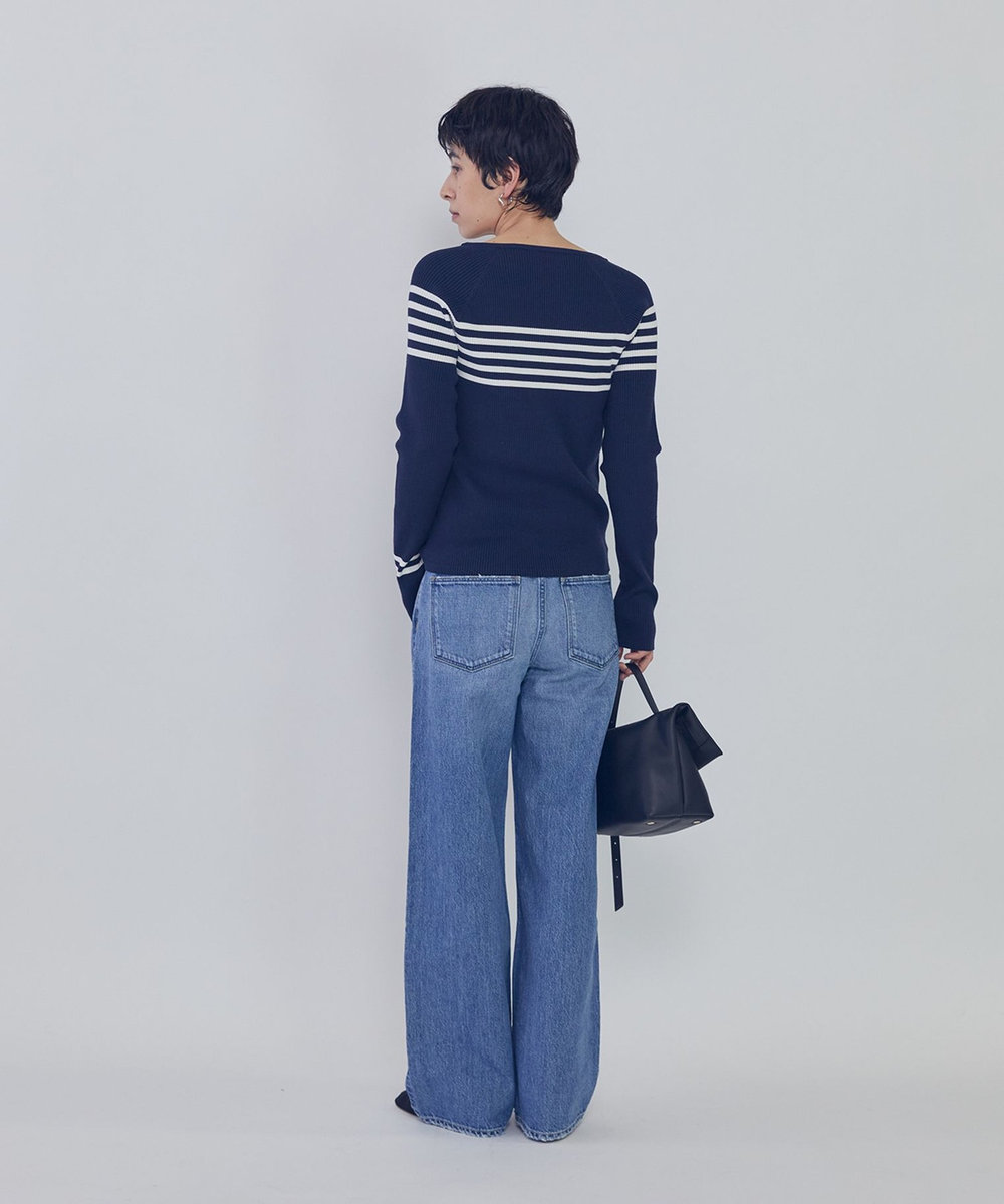 1er Arrondissement ＜upper hights / アッパーハイツ＞“THE NIECE MID-RISE"デニムパンツ ブルー