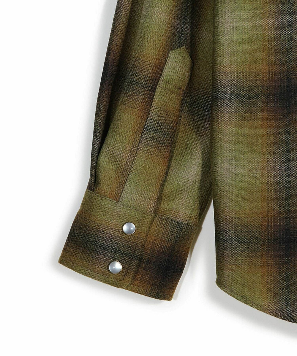 MEN'S BIGI 【PENDLETON/ペンドルトン】別注オンブレチェックシャツ カーキ