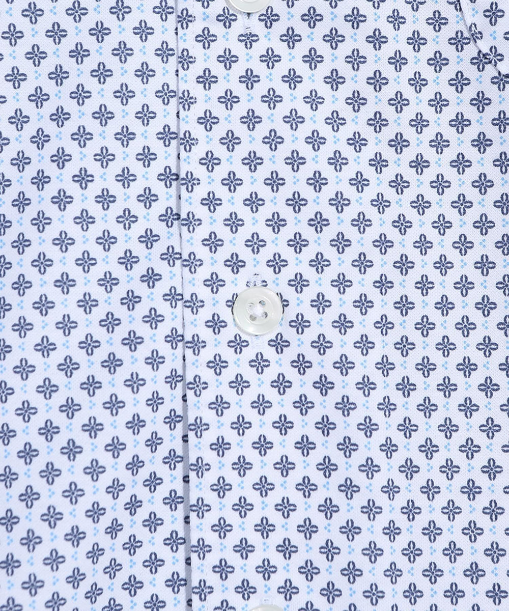 MEN'S BIGI 【ACTIVE TAILOR】 コットンドレスハーフスリーブシャツ ホワイト