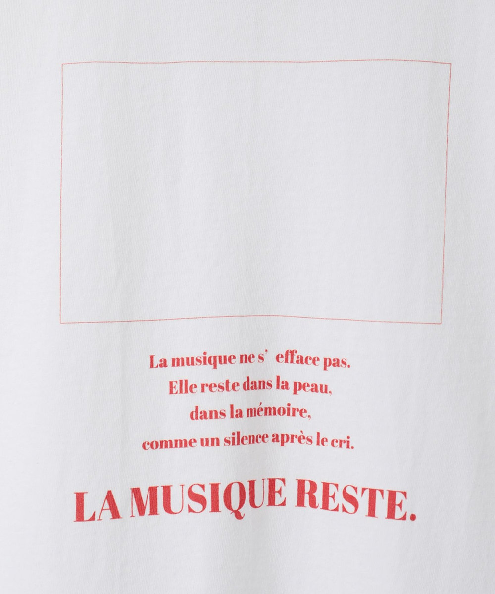 1er Arrondissement ＜TICCA（ティッカ）＞別注"LA MUSIQUE"Tシャツ ホワイト