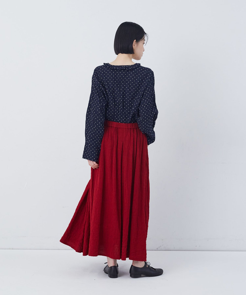 congés payés ADIEU TRISTESSE 【FAVE】タックAラインスカート レッド系その他