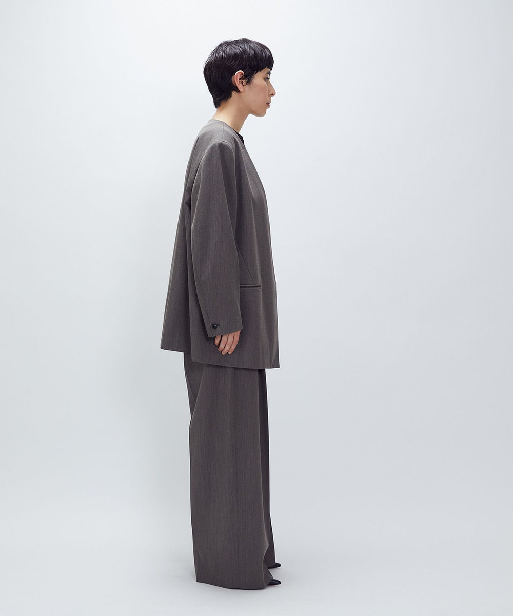 1er Arrondissement 杢ツイルオーバーショルダージャケット カーキ