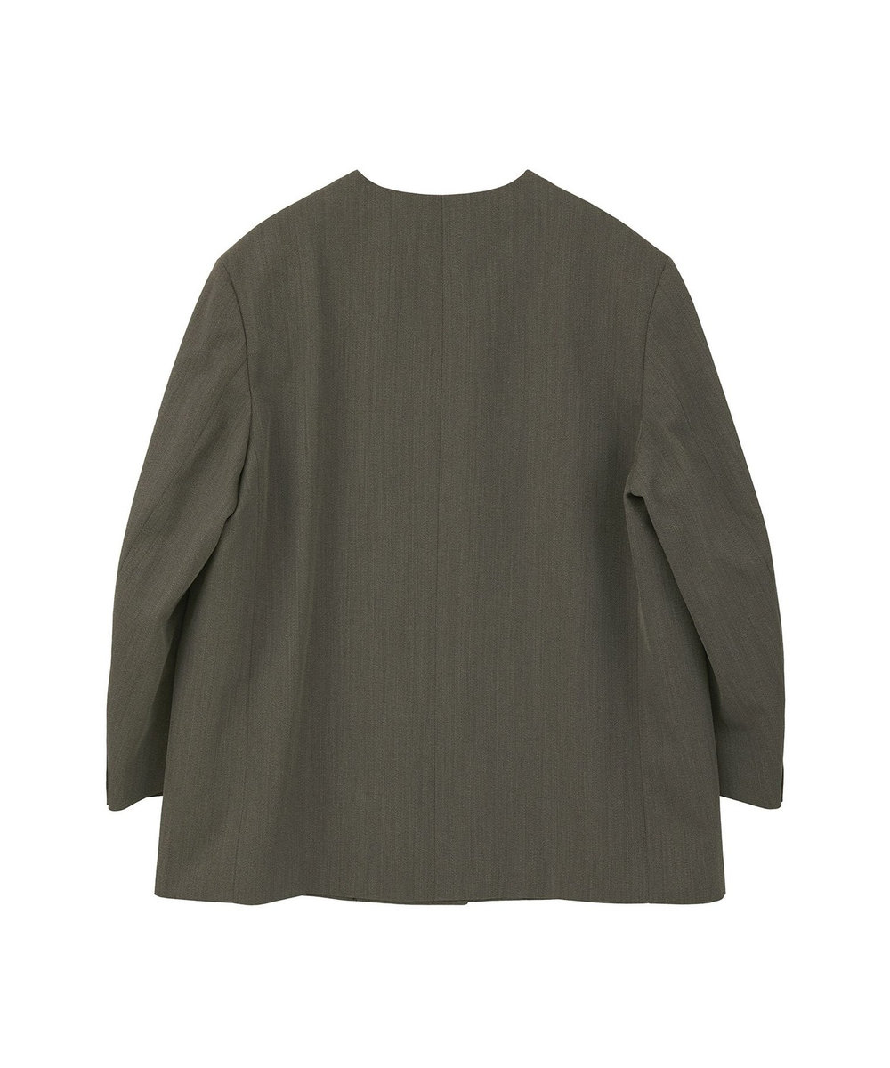 1er Arrondissement 杢ツイルオーバーショルダージャケット カーキ
