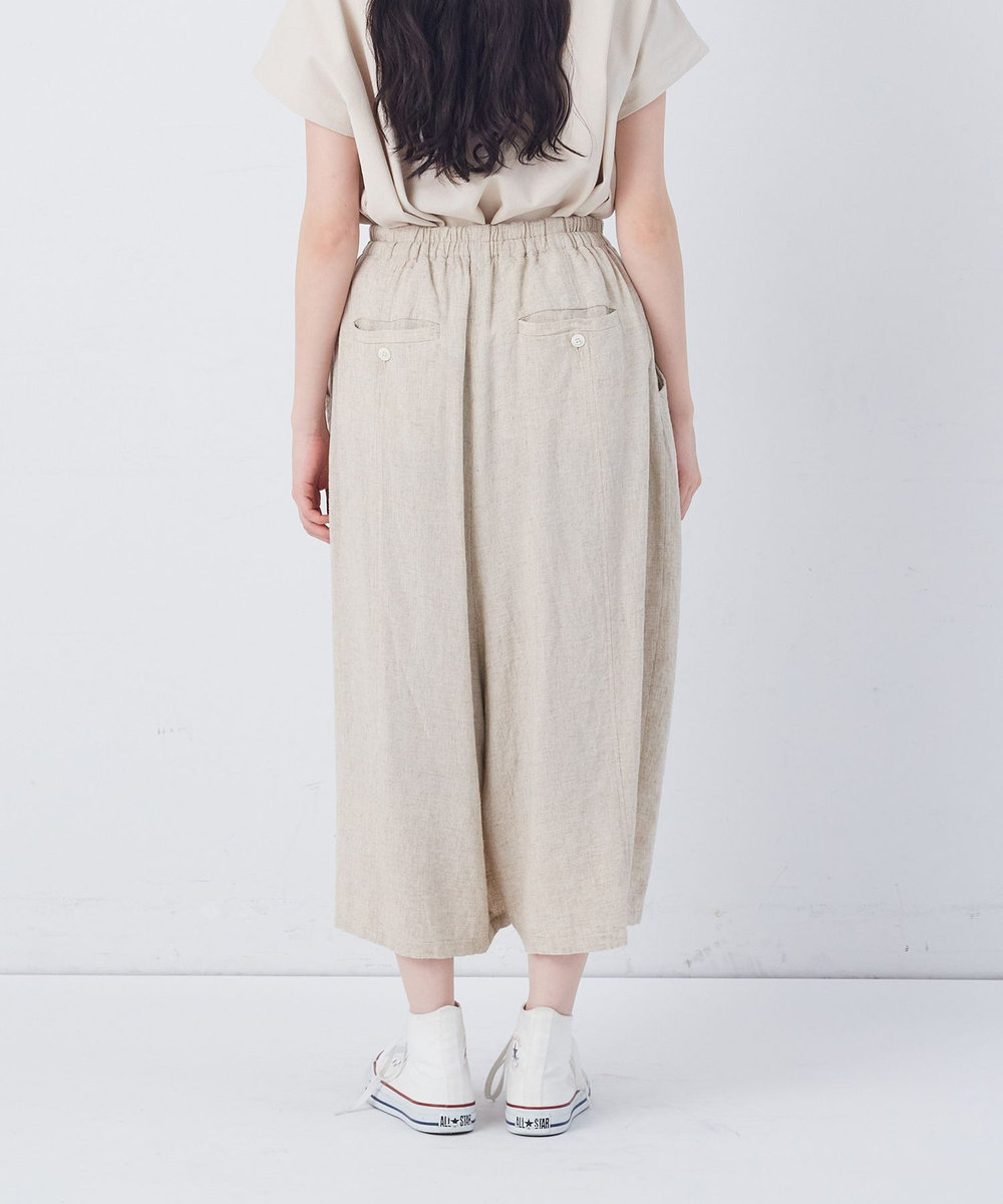 congés payés ADIEU TRISTESSE 【FAVE】シャーリングワイドサルエルパンツ ストライプ