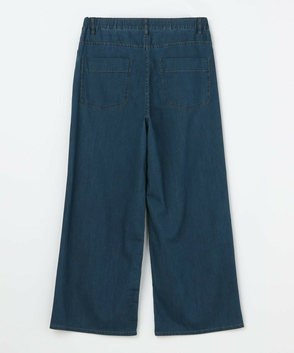 L'EQUIPE Lサイズ（大きいサイズ） 【大きいサイズ】7ozストレッチデニムセミワイドパンツ ブルー