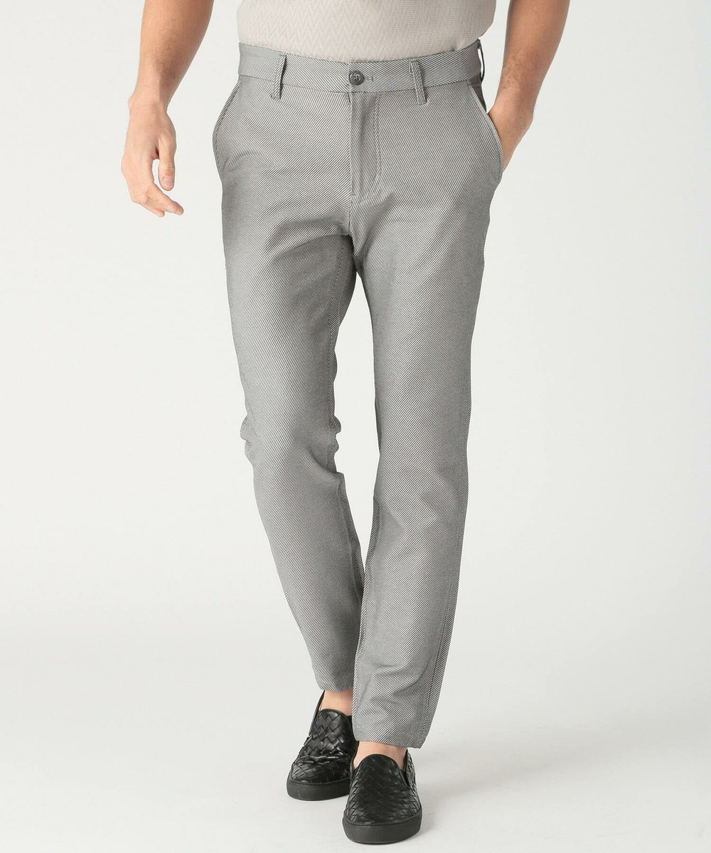 MEN'S BIGI ハイパワーストレッチ ツイルパンツ＜2wayストレッチ＞ ライトグレー