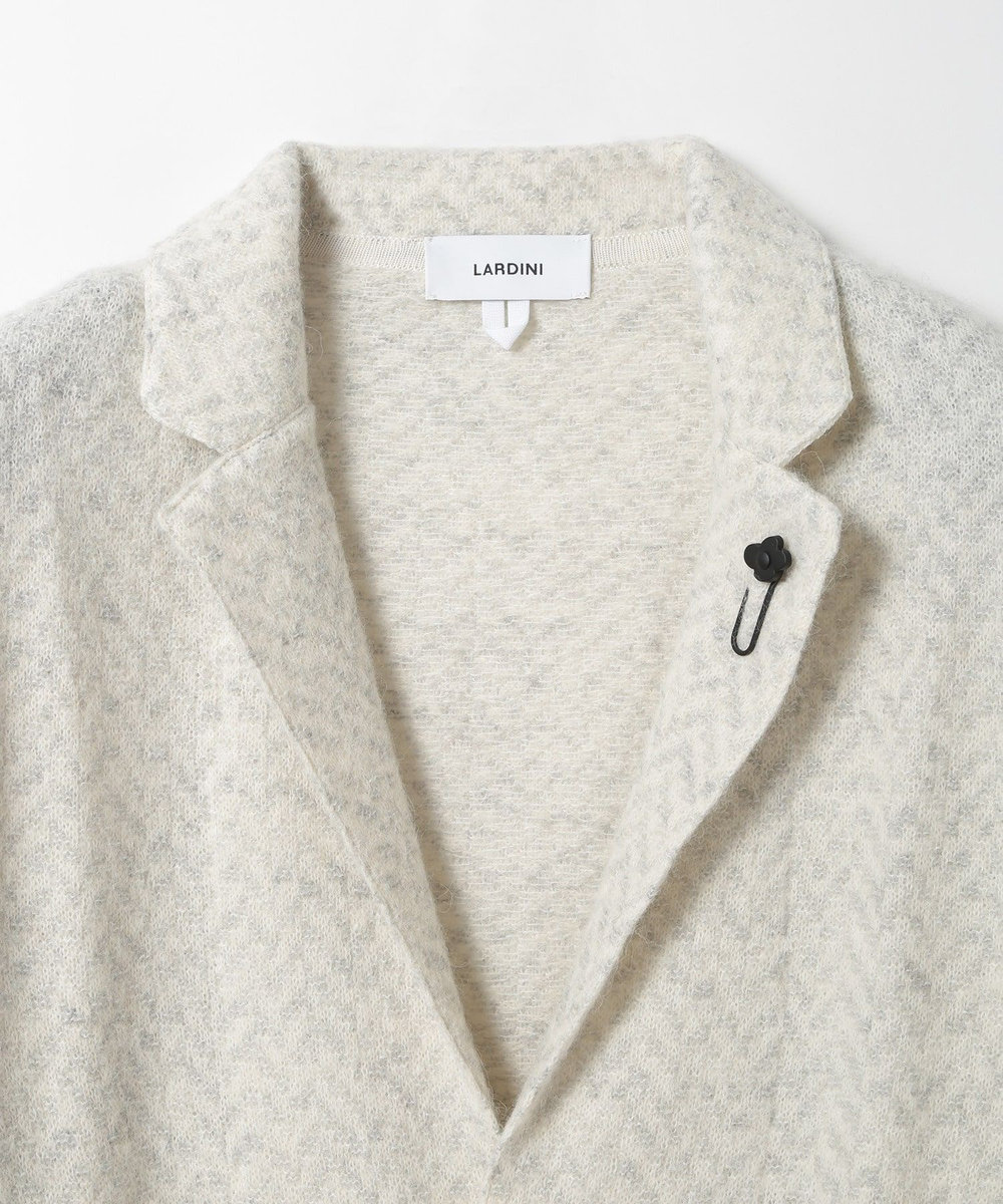 MEN'S BIGI 【LARDINI/ラルディーニ】アルパカウールヘリンボーンジャージジャケット ホワイト