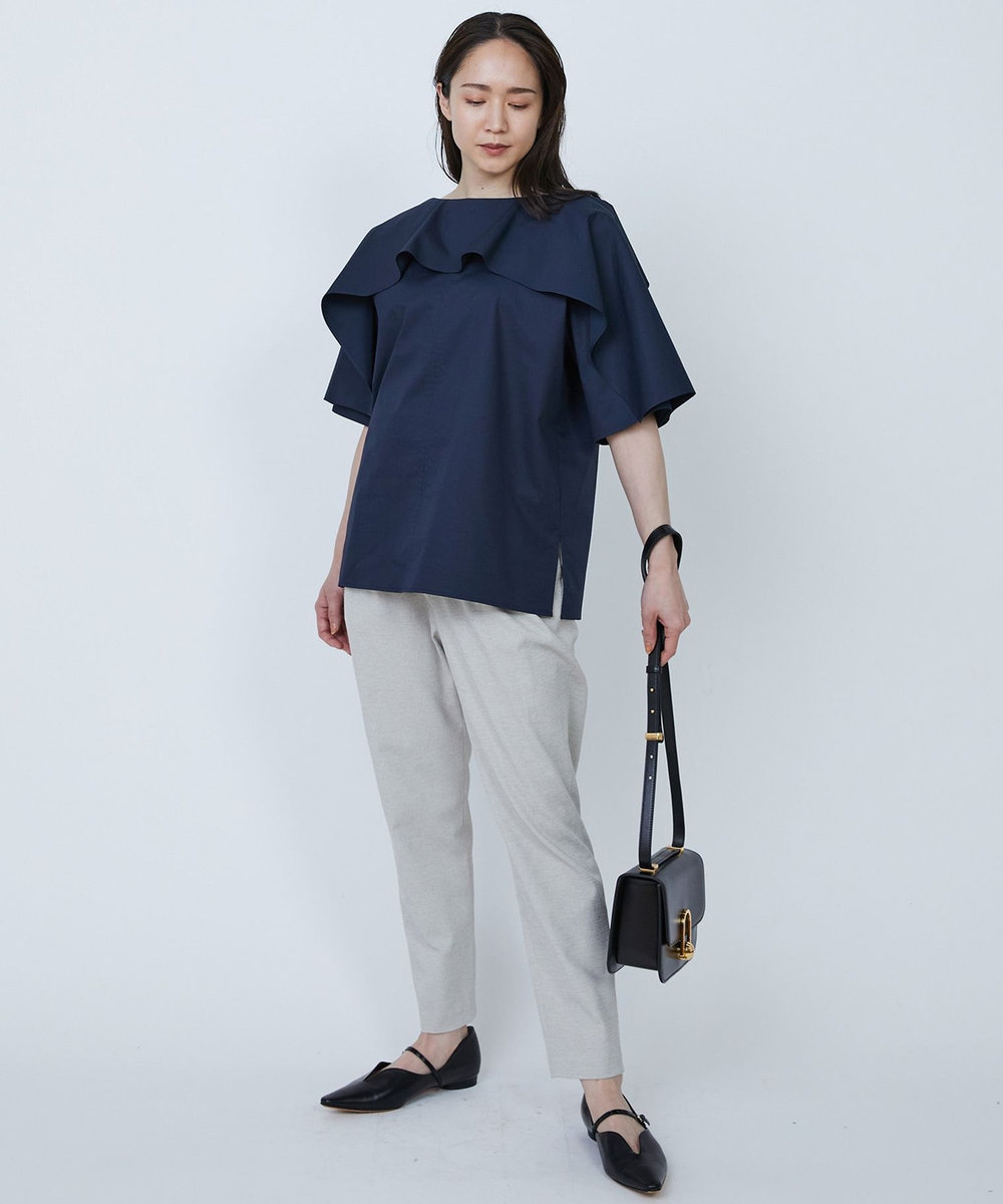 1er Arrondissement ケープＴブラウス ネイビー