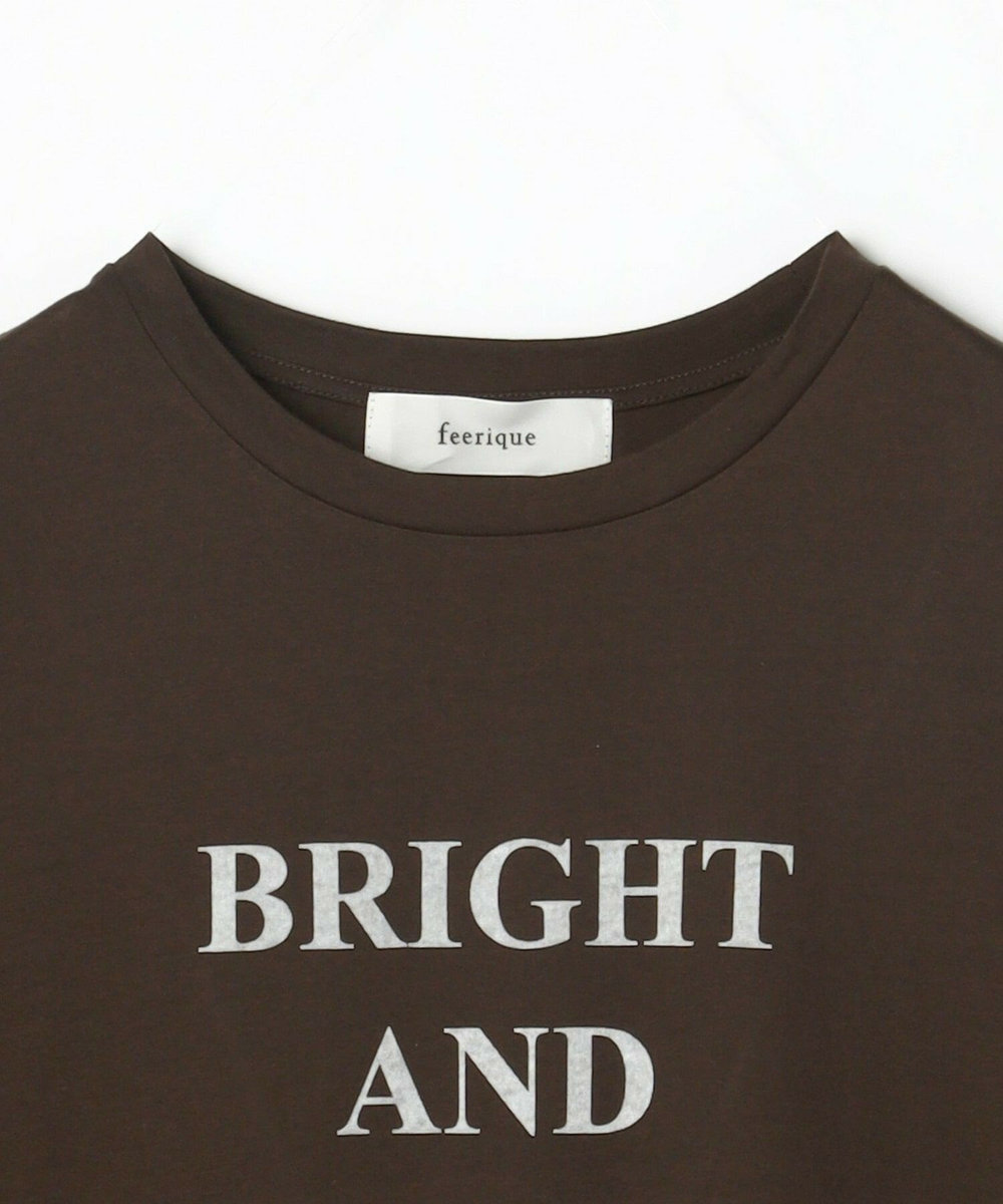 feerique コットン天竺Tシャツ ブラウン