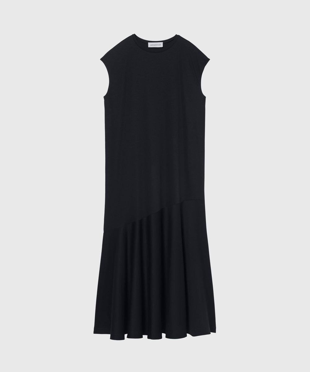 DÉPAREILLÉ COTTON JERSEY DRESS / コットンジャージードレス ネイビー